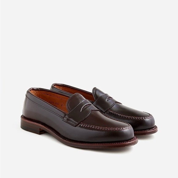 - J Crew Alden® for J.Crew cordovan penny loafers AN862 - Picture 1 of 7